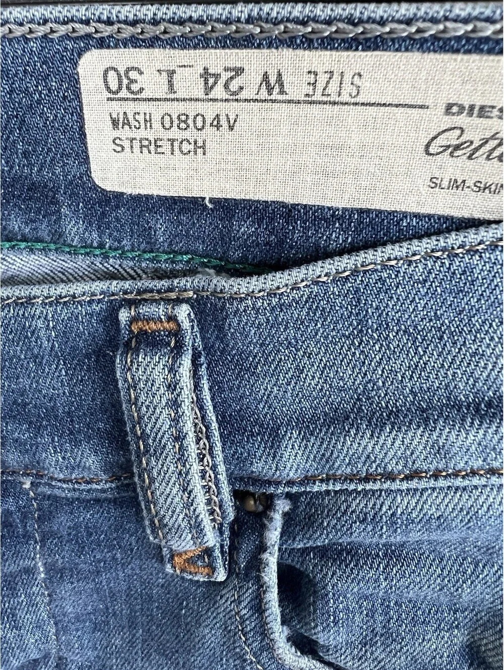 Diesel Getlegg Stretch Slim Skinny Jeans Women's Size W28xL30 Blue.